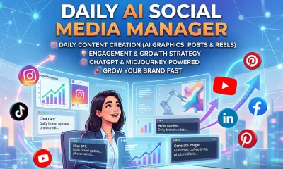 I will be your daily social media manager and create AI posts